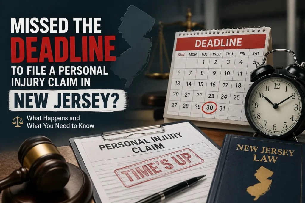 missed personal injury deadline nj